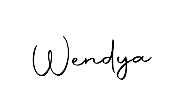 The best way (Autography-DOLnW) to make a short signature is to pick only two or three words in your name. The name Wendya include a total of six letters. For converting this name. Wendya signature style 10 images and pictures png