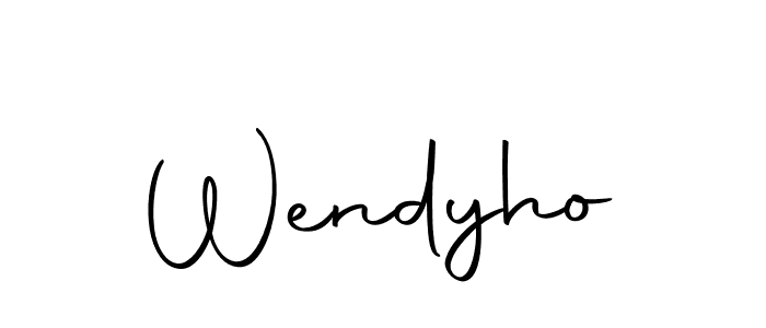 Design your own signature with our free online signature maker. With this signature software, you can create a handwritten (Autography-DOLnW) signature for name Wendyho. Wendyho signature style 10 images and pictures png