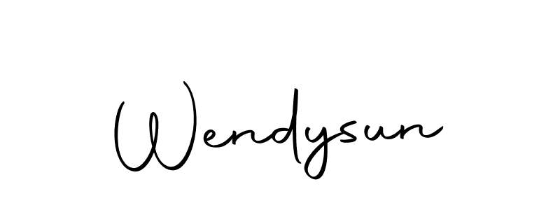 Make a beautiful signature design for name Wendysun. Use this online signature maker to create a handwritten signature for free. Wendysun signature style 10 images and pictures png