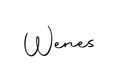 Make a beautiful signature design for name Wenes. With this signature (Autography-DOLnW) style, you can create a handwritten signature for free. Wenes signature style 10 images and pictures png