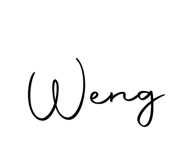 Also we have Weng name is the best signature style. Create professional handwritten signature collection using Autography-DOLnW autograph style. Weng signature style 10 images and pictures png