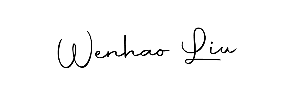 How to make Wenhao Liu signature? Autography-DOLnW is a professional autograph style. Create handwritten signature for Wenhao Liu name. Wenhao Liu signature style 10 images and pictures png