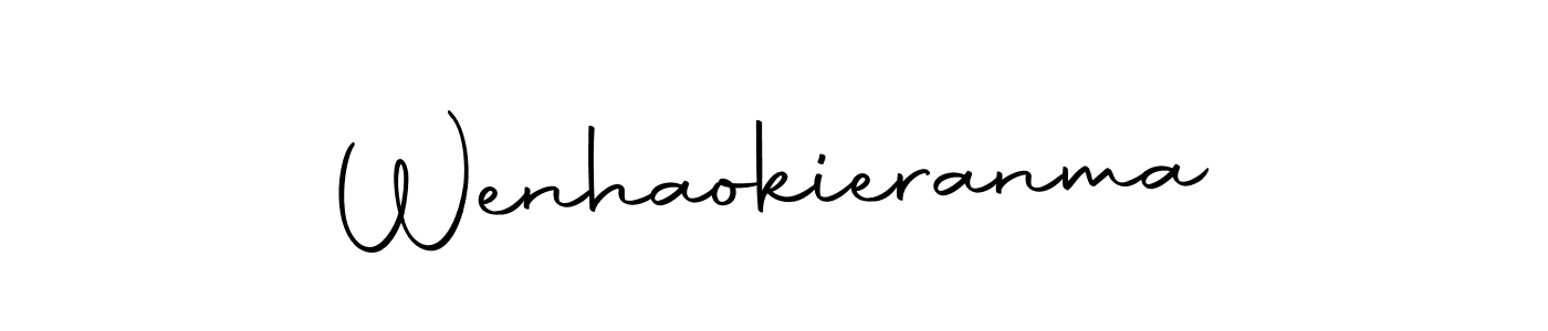 The best way (Autography-DOLnW) to make a short signature is to pick only two or three words in your name. The name Wenhaokieranma include a total of six letters. For converting this name. Wenhaokieranma signature style 10 images and pictures png