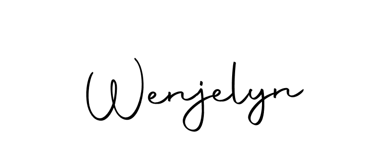 How to make Wenjelyn signature? Autography-DOLnW is a professional autograph style. Create handwritten signature for Wenjelyn name. Wenjelyn signature style 10 images and pictures png