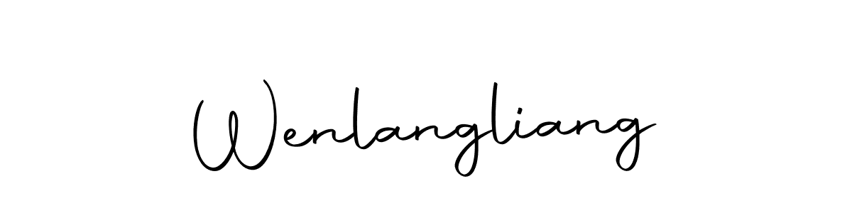 Create a beautiful signature design for name Wenlangliang. With this signature (Autography-DOLnW) fonts, you can make a handwritten signature for free. Wenlangliang signature style 10 images and pictures png