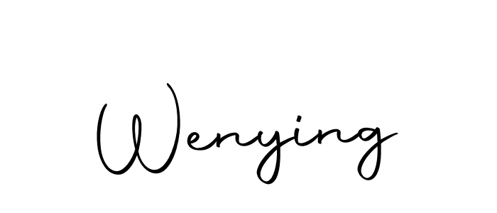 Wenying stylish signature style. Best Handwritten Sign (Autography-DOLnW) for my name. Handwritten Signature Collection Ideas for my name Wenying. Wenying signature style 10 images and pictures png