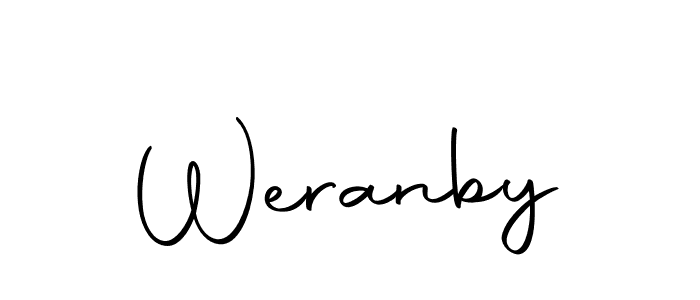 Create a beautiful signature design for name Weranby. With this signature (Autography-DOLnW) fonts, you can make a handwritten signature for free. Weranby signature style 10 images and pictures png