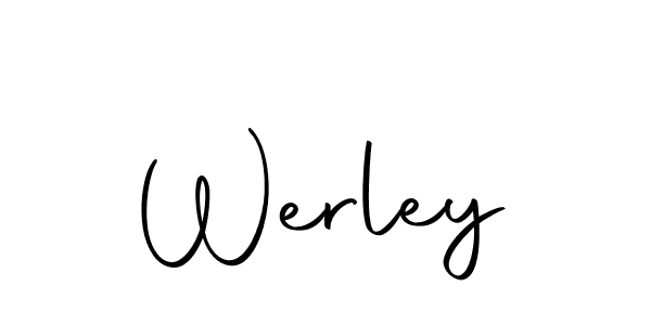 You should practise on your own different ways (Autography-DOLnW) to write your name (Werley) in signature. don't let someone else do it for you. Werley signature style 10 images and pictures png