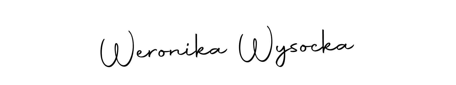 Make a beautiful signature design for name Weronika Wysocka. Use this online signature maker to create a handwritten signature for free. Weronika Wysocka signature style 10 images and pictures png