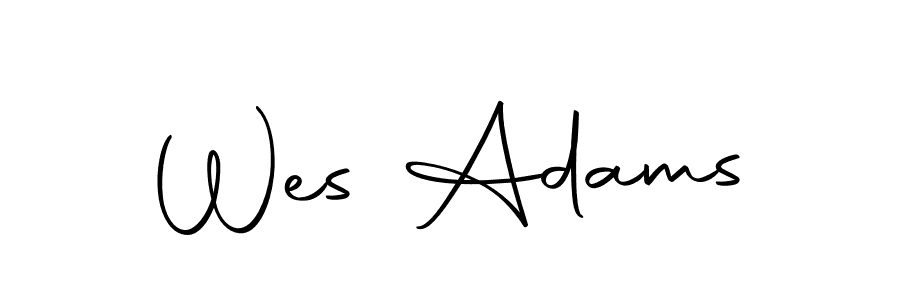 Use a signature maker to create a handwritten signature online. With this signature software, you can design (Autography-DOLnW) your own signature for name Wes Adams. Wes Adams signature style 10 images and pictures png