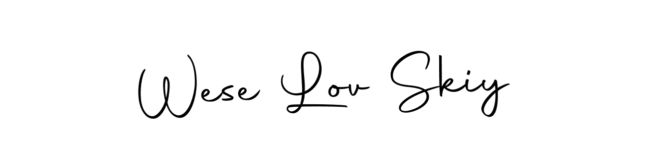 Make a beautiful signature design for name Wese Lov Skiy. Use this online signature maker to create a handwritten signature for free. Wese Lov Skiy signature style 10 images and pictures png