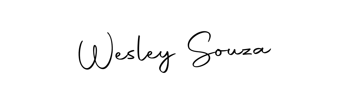 Create a beautiful signature design for name Wesley Souza. With this signature (Autography-DOLnW) fonts, you can make a handwritten signature for free. Wesley Souza signature style 10 images and pictures png