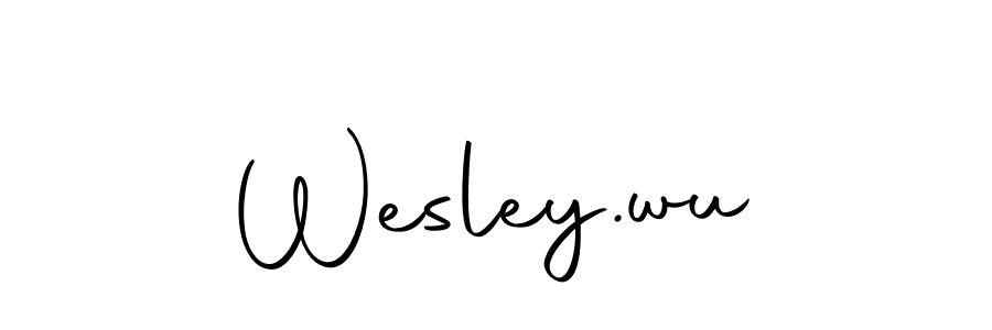 Create a beautiful signature design for name Wesley.wu. With this signature (Autography-DOLnW) fonts, you can make a handwritten signature for free. Wesley.wu signature style 10 images and pictures png