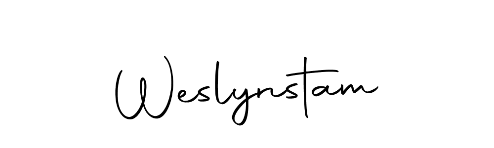 Use a signature maker to create a handwritten signature online. With this signature software, you can design (Autography-DOLnW) your own signature for name Weslynstam. Weslynstam signature style 10 images and pictures png