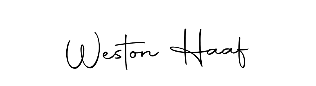 How to make Weston Haaf name signature. Use Autography-DOLnW style for creating short signs online. This is the latest handwritten sign. Weston Haaf signature style 10 images and pictures png