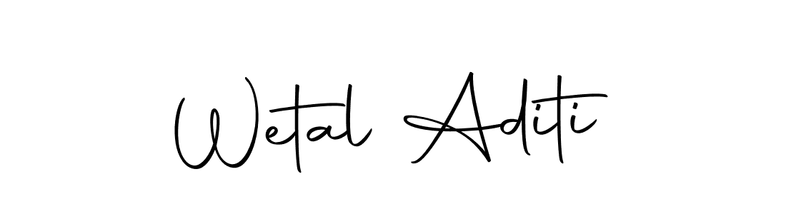 How to make Wetal Aditi signature? Autography-DOLnW is a professional autograph style. Create handwritten signature for Wetal Aditi name. Wetal Aditi signature style 10 images and pictures png