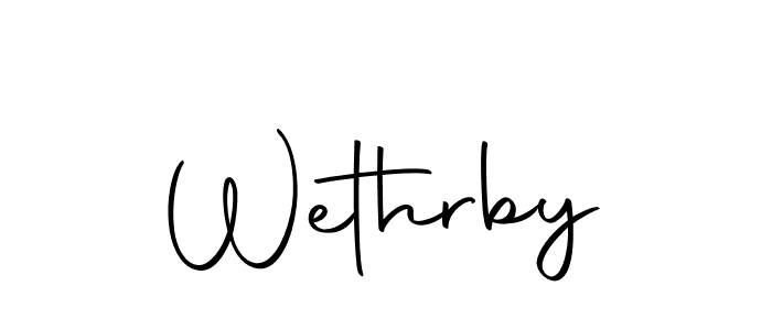 How to make Wethrby name signature. Use Autography-DOLnW style for creating short signs online. This is the latest handwritten sign. Wethrby signature style 10 images and pictures png