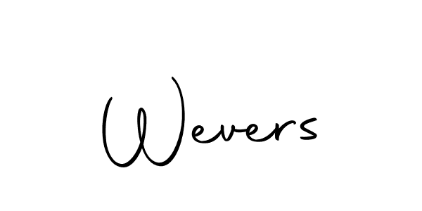 Design your own signature with our free online signature maker. With this signature software, you can create a handwritten (Autography-DOLnW) signature for name Wevers. Wevers signature style 10 images and pictures png