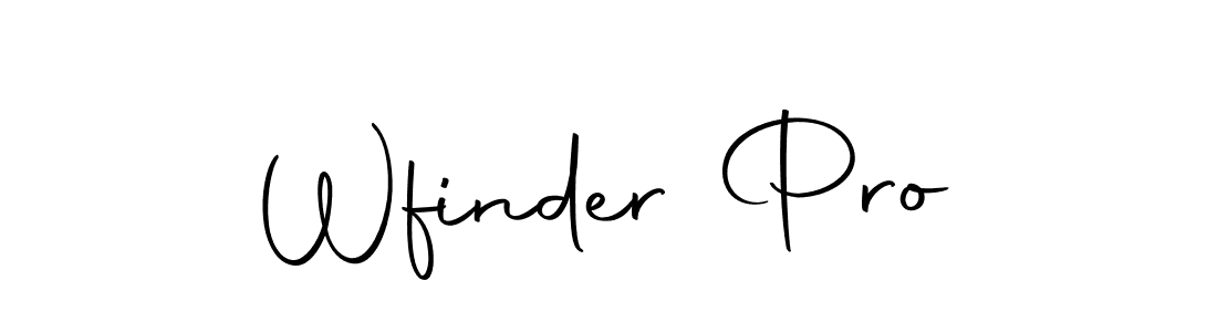 Use a signature maker to create a handwritten signature online. With this signature software, you can design (Autography-DOLnW) your own signature for name Wfinder Pro. Wfinder Pro signature style 10 images and pictures png