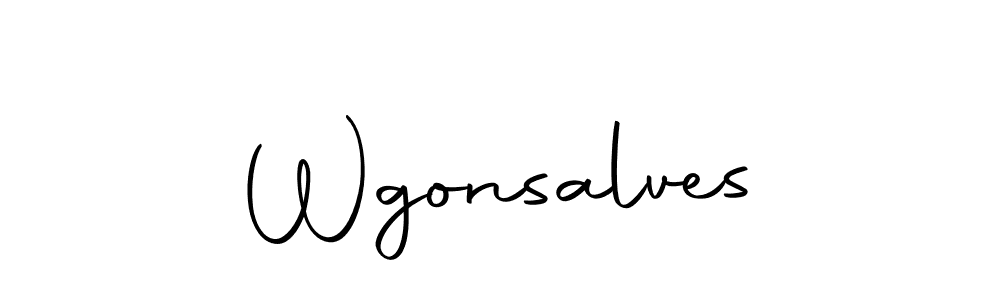 Design your own signature with our free online signature maker. With this signature software, you can create a handwritten (Autography-DOLnW) signature for name Wgonsalves. Wgonsalves signature style 10 images and pictures png