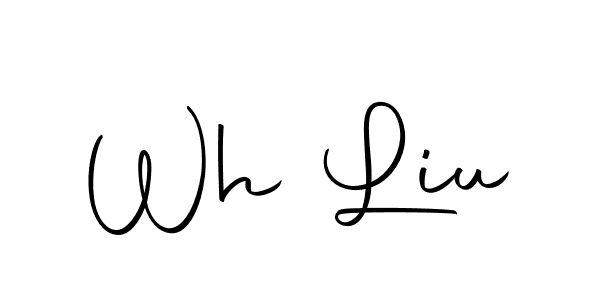 How to make Wh Liu name signature. Use Autography-DOLnW style for creating short signs online. This is the latest handwritten sign. Wh Liu signature style 10 images and pictures png