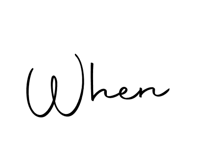 if you are searching for the best signature style for your name When. so please give up your signature search. here we have designed multiple signature styles  using Autography-DOLnW. When signature style 10 images and pictures png