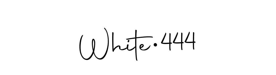 Create a beautiful signature design for name White•444. With this signature (Autography-DOLnW) fonts, you can make a handwritten signature for free. White•444 signature style 10 images and pictures png