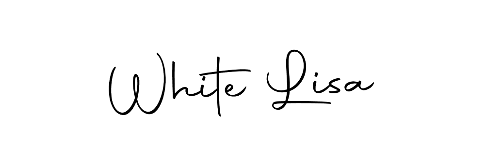 Make a beautiful signature design for name White Lisa. With this signature (Autography-DOLnW) style, you can create a handwritten signature for free. White Lisa signature style 10 images and pictures png