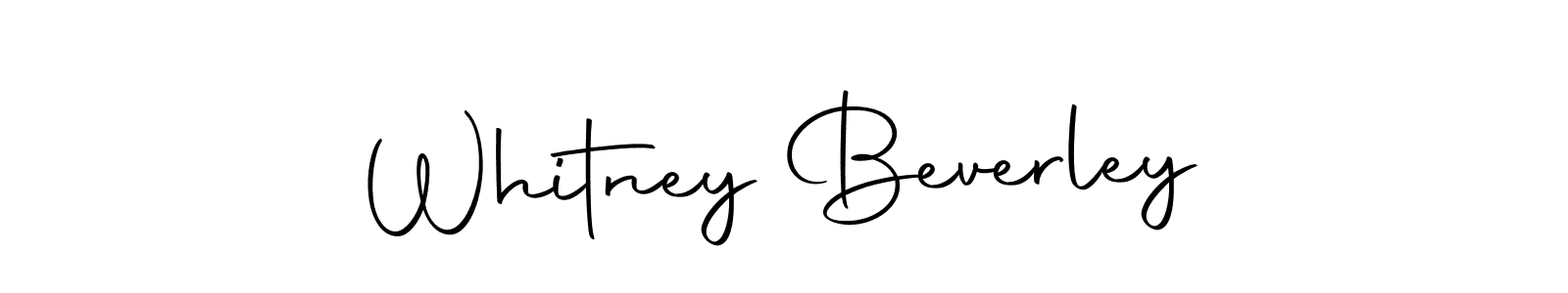The best way (Autography-DOLnW) to make a short signature is to pick only two or three words in your name. The name Whitney Beverley include a total of six letters. For converting this name. Whitney Beverley signature style 10 images and pictures png