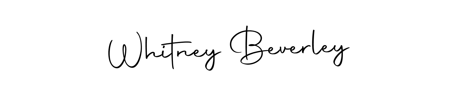 Once you've used our free online signature maker to create your best signature Autography-DOLnW style, it's time to enjoy all of the benefits that Whitney Beverley name signing documents. Whitney Beverley signature style 10 images and pictures png