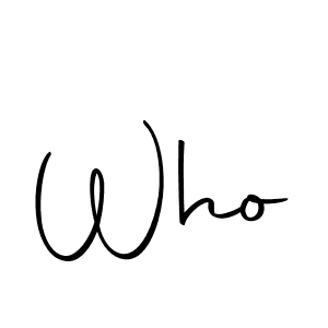 How to make Who signature? Autography-DOLnW is a professional autograph style. Create handwritten signature for Who name. Who signature style 10 images and pictures png