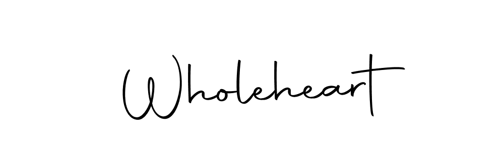 You should practise on your own different ways (Autography-DOLnW) to write your name (Wholeheart) in signature. don't let someone else do it for you. Wholeheart signature style 10 images and pictures png