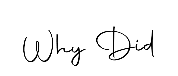 You can use this online signature creator to create a handwritten signature for the name Why Did. This is the best online autograph maker. Why Did signature style 10 images and pictures png