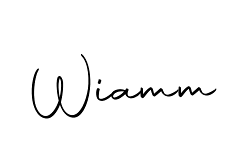 You should practise on your own different ways (Autography-DOLnW) to write your name (Wiamm) in signature. don't let someone else do it for you. Wiamm signature style 10 images and pictures png