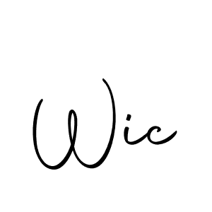 Create a beautiful signature design for name Wic. With this signature (Autography-DOLnW) fonts, you can make a handwritten signature for free. Wic signature style 10 images and pictures png