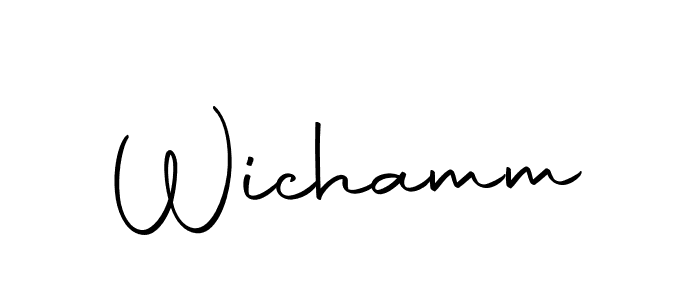 Make a beautiful signature design for name Wichamm. With this signature (Autography-DOLnW) style, you can create a handwritten signature for free. Wichamm signature style 10 images and pictures png