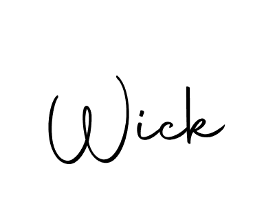 Use a signature maker to create a handwritten signature online. With this signature software, you can design (Autography-DOLnW) your own signature for name Wick. Wick signature style 10 images and pictures png