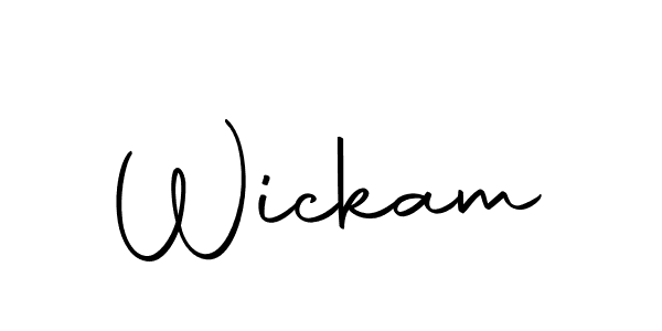 Make a beautiful signature design for name Wickam. Use this online signature maker to create a handwritten signature for free. Wickam signature style 10 images and pictures png