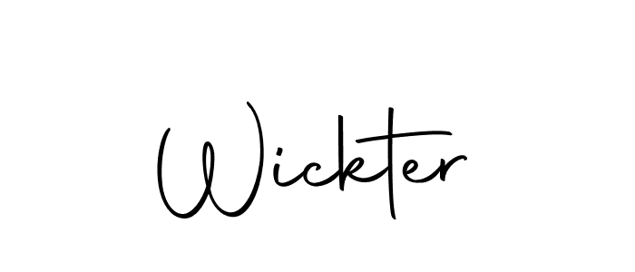 Create a beautiful signature design for name Wickter. With this signature (Autography-DOLnW) fonts, you can make a handwritten signature for free. Wickter signature style 10 images and pictures png