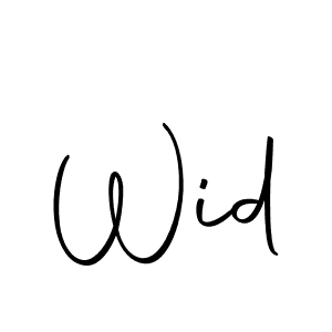 Make a beautiful signature design for name Wid. With this signature (Autography-DOLnW) style, you can create a handwritten signature for free. Wid signature style 10 images and pictures png