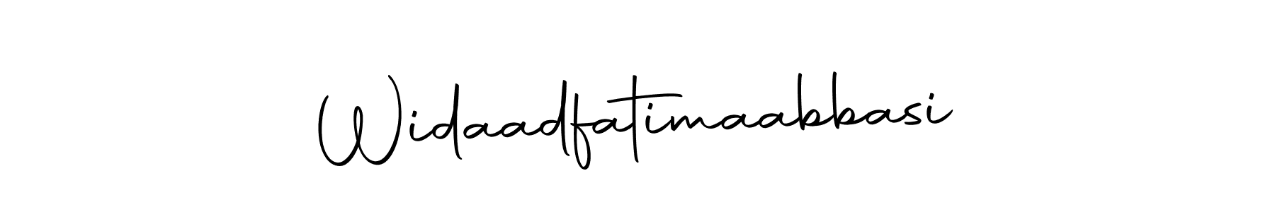 Make a beautiful signature design for name Widaadfatimaabbasi. With this signature (Autography-DOLnW) style, you can create a handwritten signature for free. Widaadfatimaabbasi signature style 10 images and pictures png