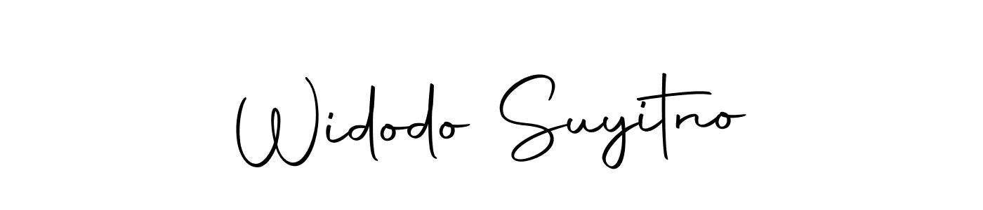 Make a beautiful signature design for name Widodo Suyitno. With this signature (Autography-DOLnW) style, you can create a handwritten signature for free. Widodo Suyitno signature style 10 images and pictures png