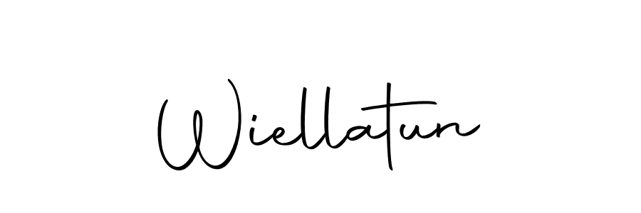 The best way (Autography-DOLnW) to make a short signature is to pick only two or three words in your name. The name Wiellatun include a total of six letters. For converting this name. Wiellatun signature style 10 images and pictures png
