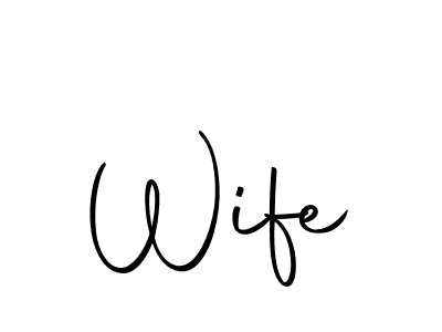 Make a beautiful signature design for name Wife. With this signature (Autography-DOLnW) style, you can create a handwritten signature for free. Wife signature style 10 images and pictures png
