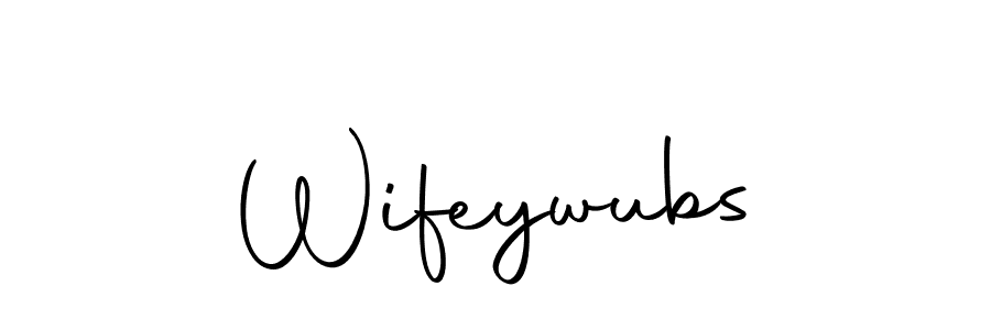 Also we have Wifeywubs name is the best signature style. Create professional handwritten signature collection using Autography-DOLnW autograph style. Wifeywubs signature style 10 images and pictures png