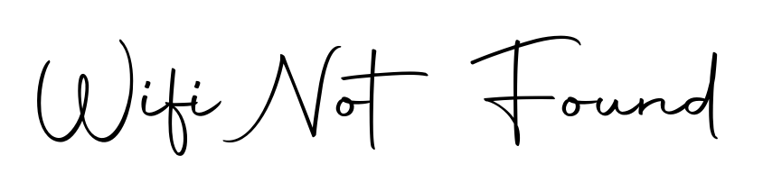 Personalize your online presence with Wifi Not Found signature rendered in elegant Autography-DOLnW font. Great for website footers and blogs. Wifi Not Found signature style 10 images and pictures png