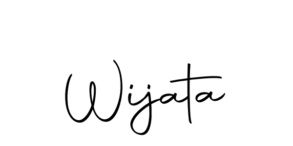 Design your own signature with our free online signature maker. With this signature software, you can create a handwritten (Autography-DOLnW) signature for name Wijata. Wijata signature style 10 images and pictures png