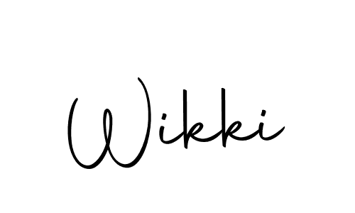 Create a beautiful signature design for name Wikki. With this signature (Autography-DOLnW) fonts, you can make a handwritten signature for free. Wikki signature style 10 images and pictures png