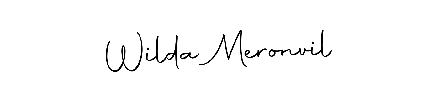 Make a short Wilda Meronvil signature style. Manage your documents anywhere anytime using Autography-DOLnW. Create and add eSignatures, submit forms, share and send files easily. Wilda Meronvil signature style 10 images and pictures png
