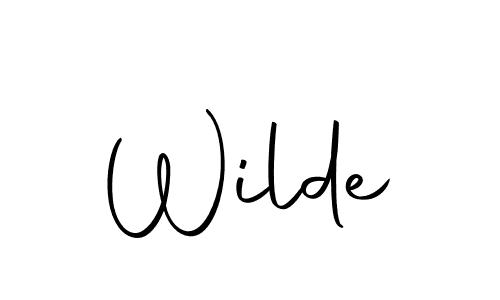 Also we have Wilde name is the best signature style. Create professional handwritten signature collection using Autography-DOLnW autograph style. Wilde signature style 10 images and pictures png